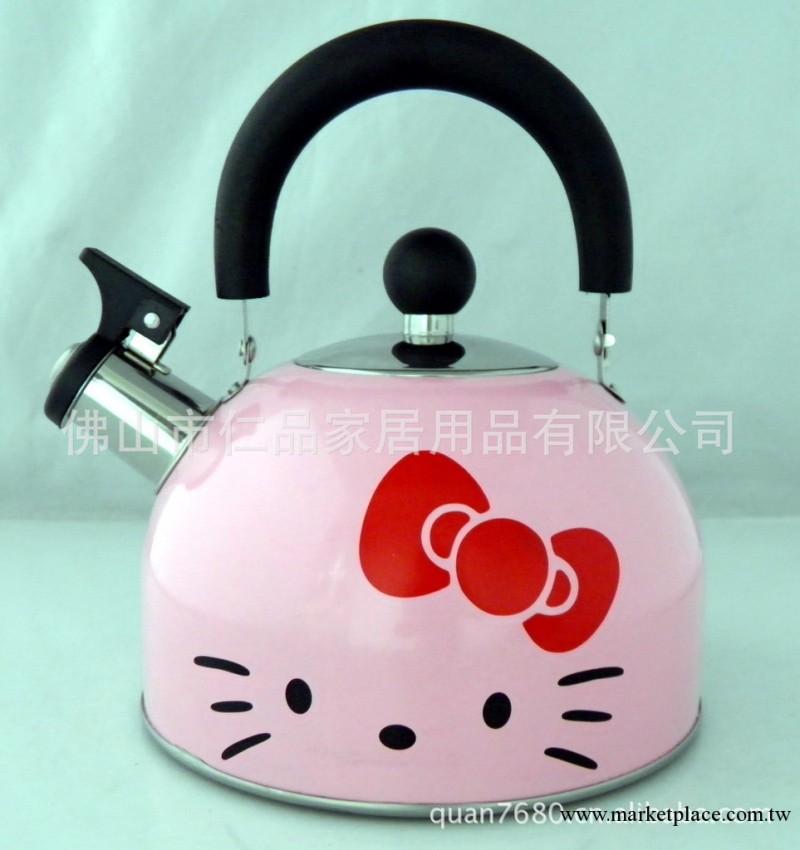 出口日本Hello kitty2.0L小容量不銹鋼鳴笛水壺 不銹鋼禮品工廠,批發,進口,代購