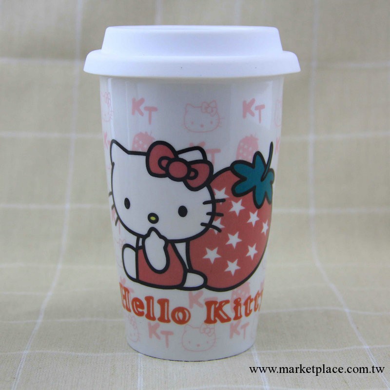 提供熱賣星巴克雙層陶瓷杯 hello kitty陶瓷雙層杯子 杯子陶瓷工廠,批發,進口,代購