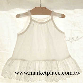 【高橋服飾精品童裝】夏季女童純棉花邊無袖背心 貨號:30179工廠,批發,進口,代購