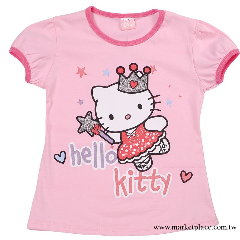 2013夏季新款全棉hello kitty卡通t恤 簡約貓咪t恤 新款tee工廠,批發,進口,代購