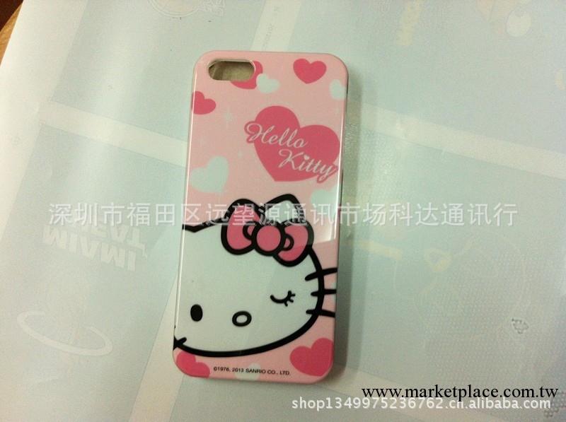 hello kitty iphone5外殼 漂亮卡通保護殼 蘋果5代 KT貓手機外殼工廠,批發,進口,代購