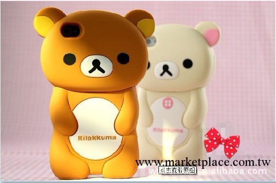 日本 rilakkuma 輕松小熊 iphone 4保護殼 保護套 iphone 4 軟殼工廠,批發,進口,代購