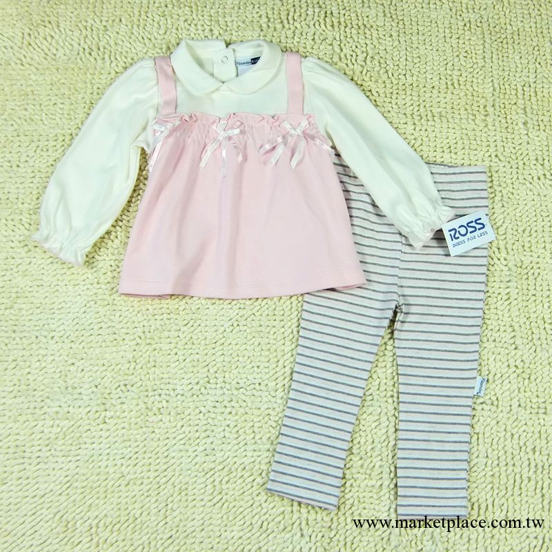 預售 外貿童裝 歐美寶寶小童長袖娃娃衫套+打底褲套裝 嬰幼兒服裝工廠,批發,進口,代購