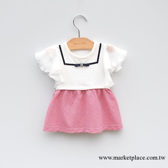 IDEA小童裝愛的1252女童嬰幼兒服裝夏裝紅格子裙寶寶裙子工廠,批發,進口,代購