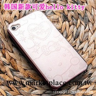 韓國新款 iphone4手機套 iphone4手機殼 可愛hello kitty工廠,批發,進口,代購