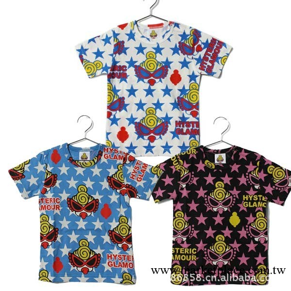 2013夏裝jam hysteric mini日單童裝黑超奶嘴B 童裝批發 短袖T恤工廠,批發,進口,代購