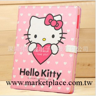 The new ipad3/ipad2 可愛Hello Kitty保護套 皮套 帶休眠工廠,批發,進口,代購