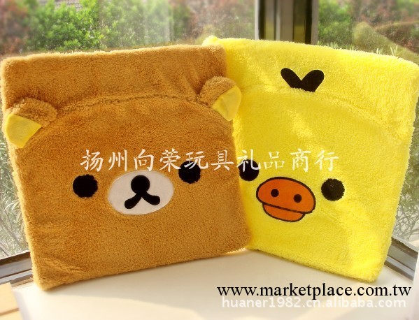 超可愛輕松熊 輕松小熊 Rilakkuma  黃色小雞絨絨坐墊/椅墊 靠墊工廠,批發,進口,代購