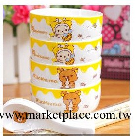 Rilakkuma 輕松熊 可愛傢庭陶瓷餐具 飯碗 勺子 筷子 禮物套裝工廠,批發,進口,代購