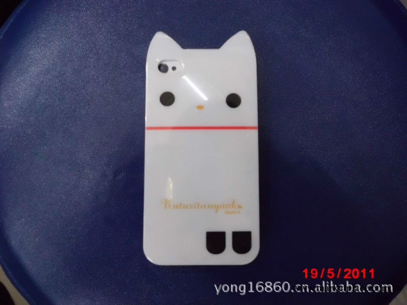 rilakkuma 輕松熊 卡通小貓手機套 iphone4手機保護殼工廠,批發,進口,代購