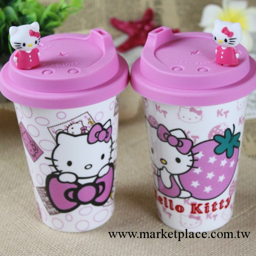 hello kitty杯子 kitty杯 kitty陶瓷 學生杯 KITTY貓圖案星工廠,批發,進口,代購