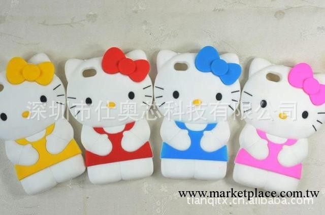 IPHONE4S 立體手機殼 hello kitty 矽膠套 KT貓工廠,批發,進口,代購