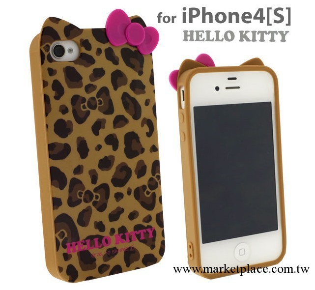 廠價批發IPHONE4/4S HELLO KITTY手機殼 蘋果4豹紋手機套TPU軟殼工廠,批發,進口,代購