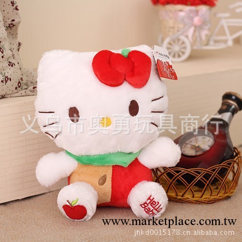 正版Hello Kitty凱蒂貓公仔 蘋果KT貓 毛絨玩具特價 批發出售工廠,批發,進口,代購