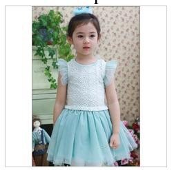 2013新款女童裝夏裝短袖連衣裙韓版蕾絲蝴蝶結網紗裙子 一件代發工廠,批發,進口,代購
