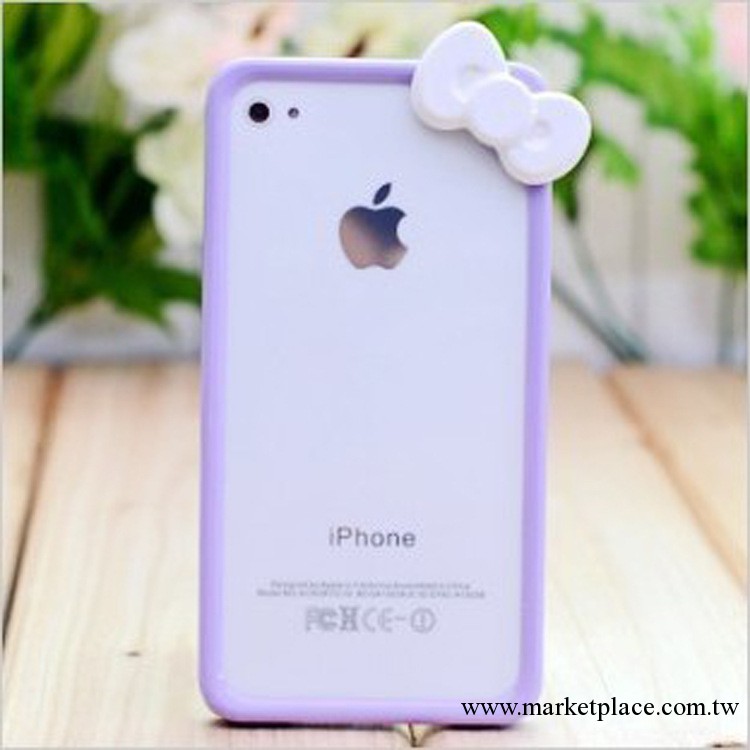 蘋果4 hello kitty iphone4s 邊框 外殼 保護套 手機套工廠,批發,進口,代購