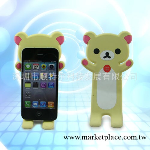 廠傢供應Rilakkuma iphone HTC 輕松小熊 松弛熊手機支架 手機座工廠,批發,進口,代購