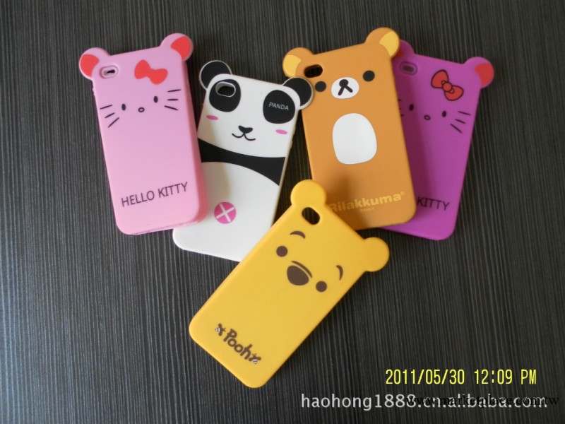 Rilakkuma 耳朵 懶懶熊 iphone 5手機套 可愛 卡通工廠,批發,進口,代購