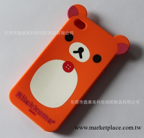 IPHONE4 4S RILAKKUMA 輕松熊 立體3D矽膠手機套 保護殼 外殼工廠,批發,進口,代購