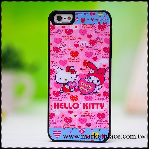 【廠傢供應批發】hello kitty亞克力防刮手機殼 IPhone5G保護套工廠,批發,進口,代購