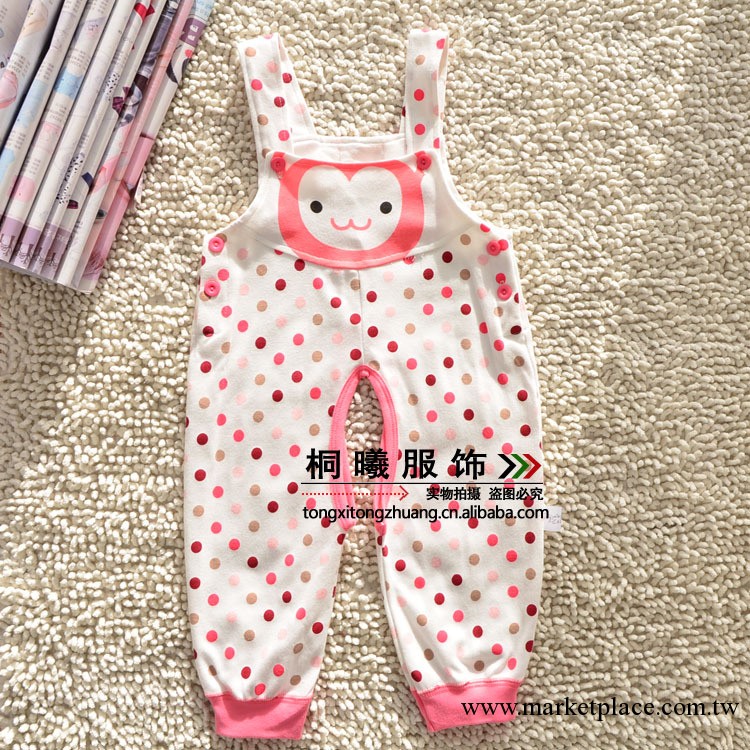 品牌童裝嬰幼兒背帶褲批發 帥鹿春秋棉毛童褲寶寶開襠褲純棉長褲工廠,批發,進口,代購
