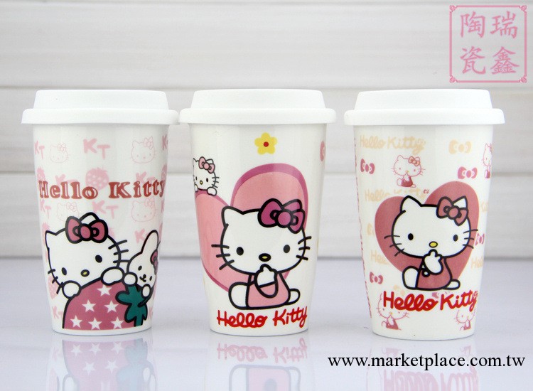 批發 星巴克馬克杯 創意酒桶型陶瓷杯子 Hello Kitty可定制LOGO工廠,批發,進口,代購