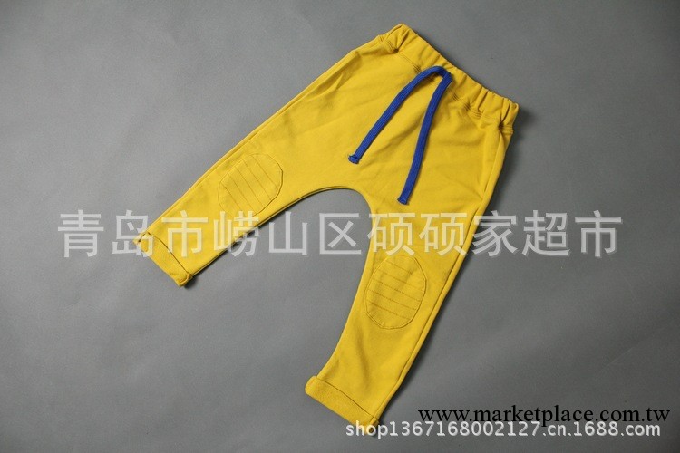 外貿童裝 男女童寶寶13春韓版最IN補丁哈倫褲 純棉毛圈垮褲 長褲工廠,批發,進口,代購