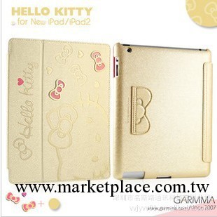 蘋果ipad2/3/4可愛hello kitty 皮套 休眠 保護殼工廠,批發,進口,代購