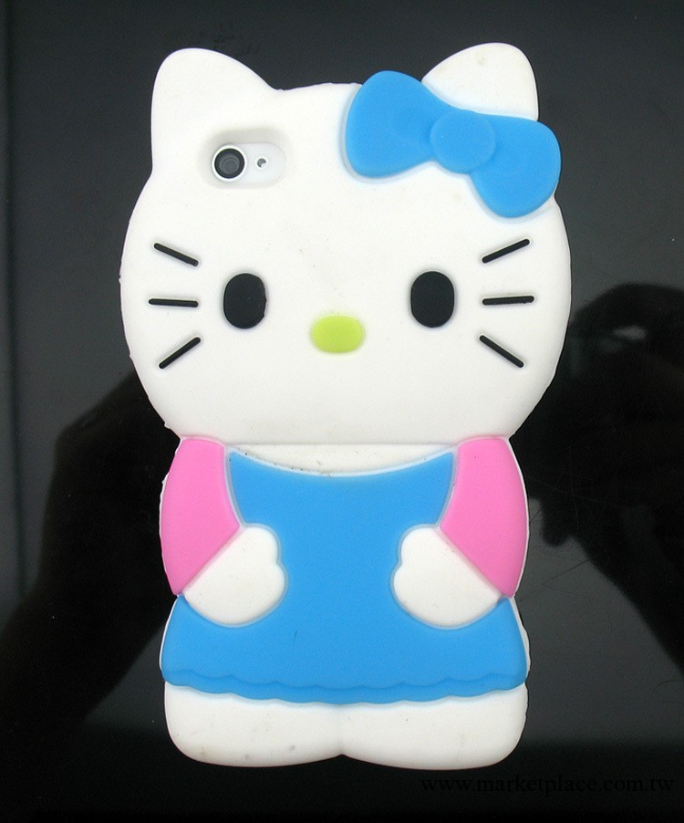 廠價直銷：蘋果iphone4 hello kitty手機套 kity貓矽膠套 kiki貓工廠,批發,進口,代購