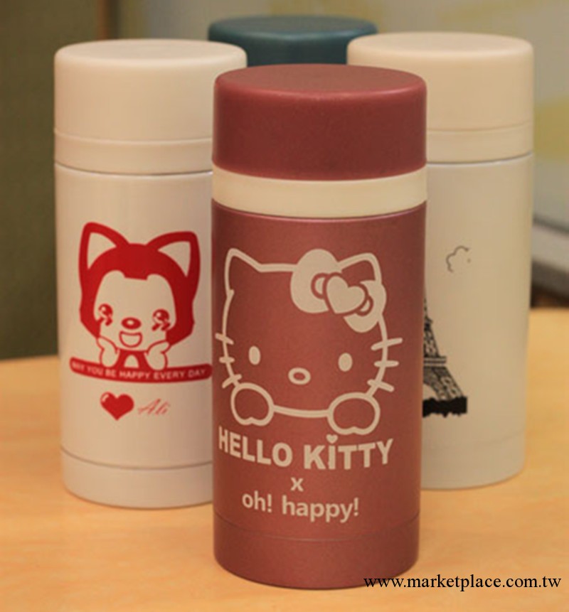 供應時尚hello kitty雙層不銹鋼 真空保溫水杯學士直杯工廠,批發,進口,代購