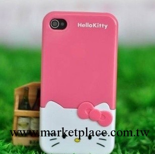 蘋果iphone4 4s 手機殼 hello kitty 上下扣 拼接 外殼 KT大臉貓工廠,批發,進口,代購