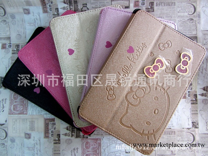 蘋果ipad2/3/4 保護套殼new ipad皮套hello kitty KT凱蒂貓工廠,批發,進口,代購