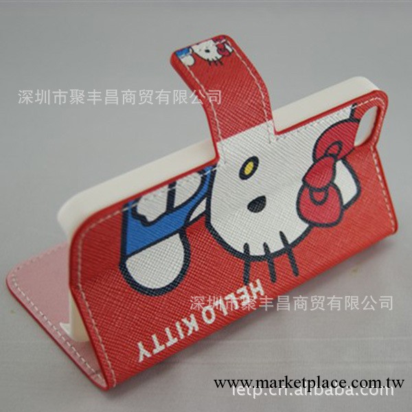 iphone5 皮套 手機保護套 hello kitty 蘋果5代 卡通皮套 手機殼工廠,批發,進口,代購