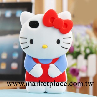 韓國立體Hello Kitty蘋果手機套 iphone4S手機殼子保護套外殼工廠,批發,進口,代購