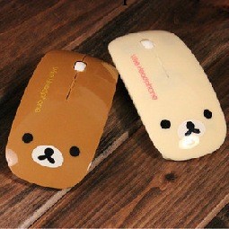 輕松熊Rilakkuma 2.4GHz 可愛卡通筆記本無線光電鼠標 無線鼠標工廠,批發,進口,代購