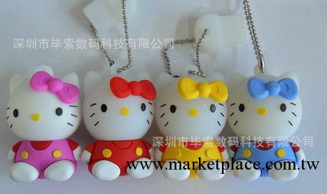 批發促銷禮品U 盤 可愛矽膠U盤 hello kitty U盤工廠,批發,進口,代購