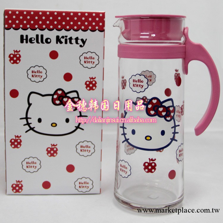 批發韓國 Hello Kitty 玻璃水瓶 韓國直購批發價格直銷工廠,批發,進口,代購