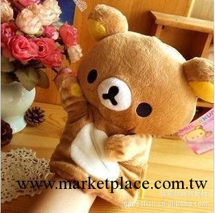 正版RILAKKUMA 日本輕松小熊手偶 輕松熊 松弛熊 懶懶熊親子玩具工廠,批發,進口,代購