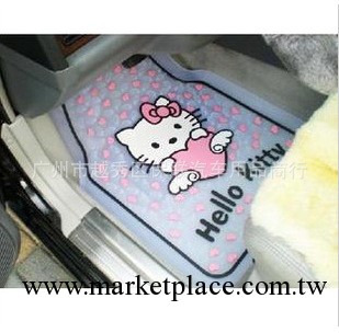 特價hello kitty卡通 通用水晶KT腳墊/透明乳膠汽車腳墊 防水透明工廠,批發,進口,代購