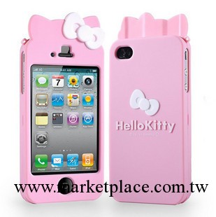 蝴蝶節Hello Kitty 雙面殼 iphone4手機套 iphone4S手機殼 保護殼工廠,批發,進口,代購