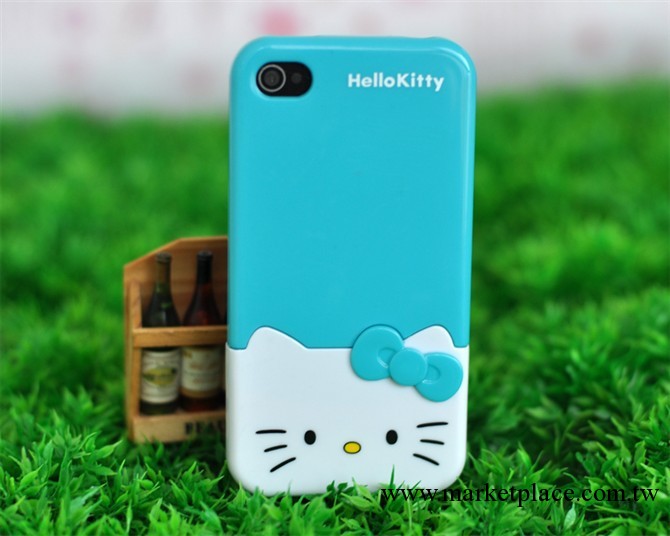 iphone4S手機外殼hello kitty 卡通殼蘋果4手機殼 保護套上下兩節工廠,批發,進口,代購