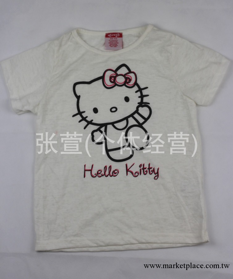 外貿童裝 原單hello kitty圖案小女童短袖T恤工廠,批發,進口,代購