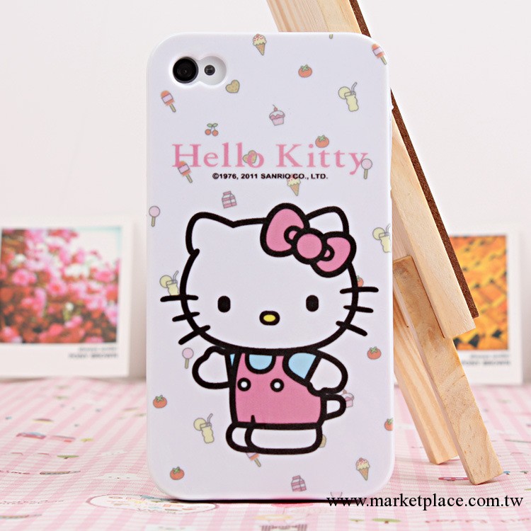 蘋果iphone4 4代 手機殼 保護殼 hello kitty矽膠套 卡通保護套工廠,批發,進口,代購