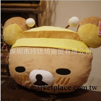 SAN-X Rilakkuma 正版2013新品 輕松熊變身蜜蜂款靠墊抱枕工廠,批發,進口,代購