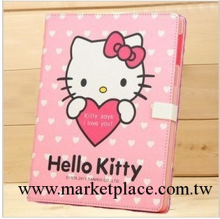 可愛hello kitty ipad2 new ipad3  4超薄保護套 帶休眠皮套 背殼工廠,批發,進口,代購