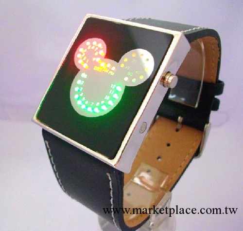 hello kitty led watch  LED米奇頭像手表 兒童電子手表工廠,批發,進口,代購