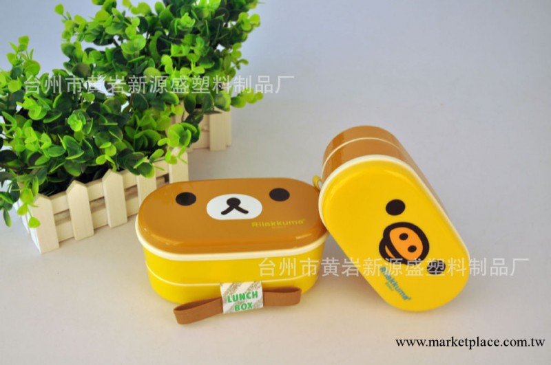 【現貨】爆款輕松熊Rilakkuma 雙層棕熊和黃鳥微波爐飯盒工廠,批發,進口,代購