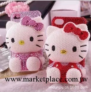 hello kitty  DIY合金配件 iphone4/4s 5水鉆手機殼 貼鉆材料包工廠,批發,進口,代購