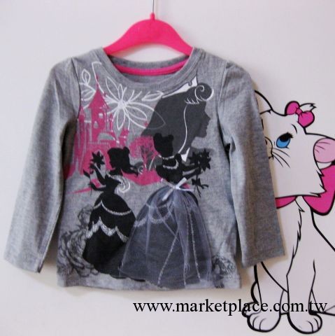 外貿原單童裝 DISNEY新品 女童裝寶寶長袖T恤/打底衫工廠,批發,進口,代購