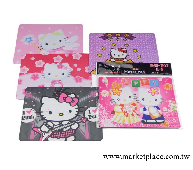 KT貓鼠標墊 Hello Kitty鼠標墊卡通鼠標墊 180*220*2mm 彩色墊工廠,批發,進口,代購